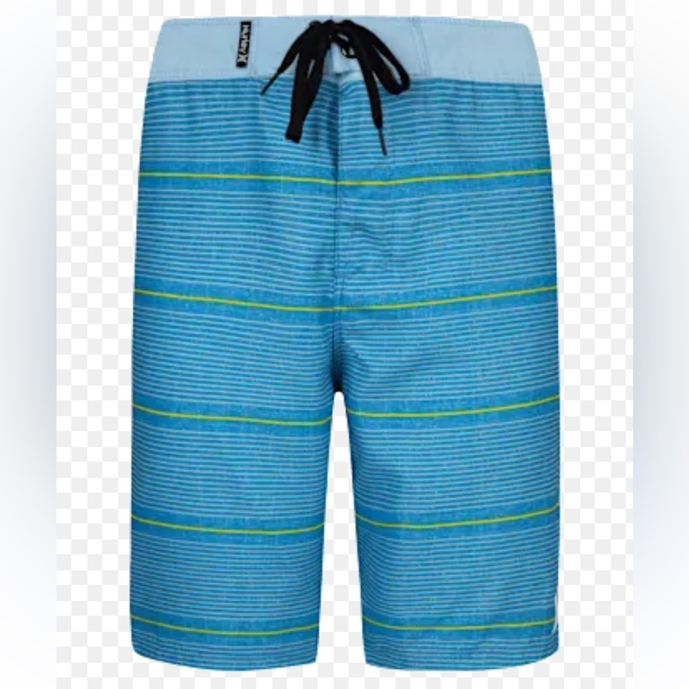 Hurley Boys Striped Board Shorts Size 16/28 Sits Above the Knee NWT